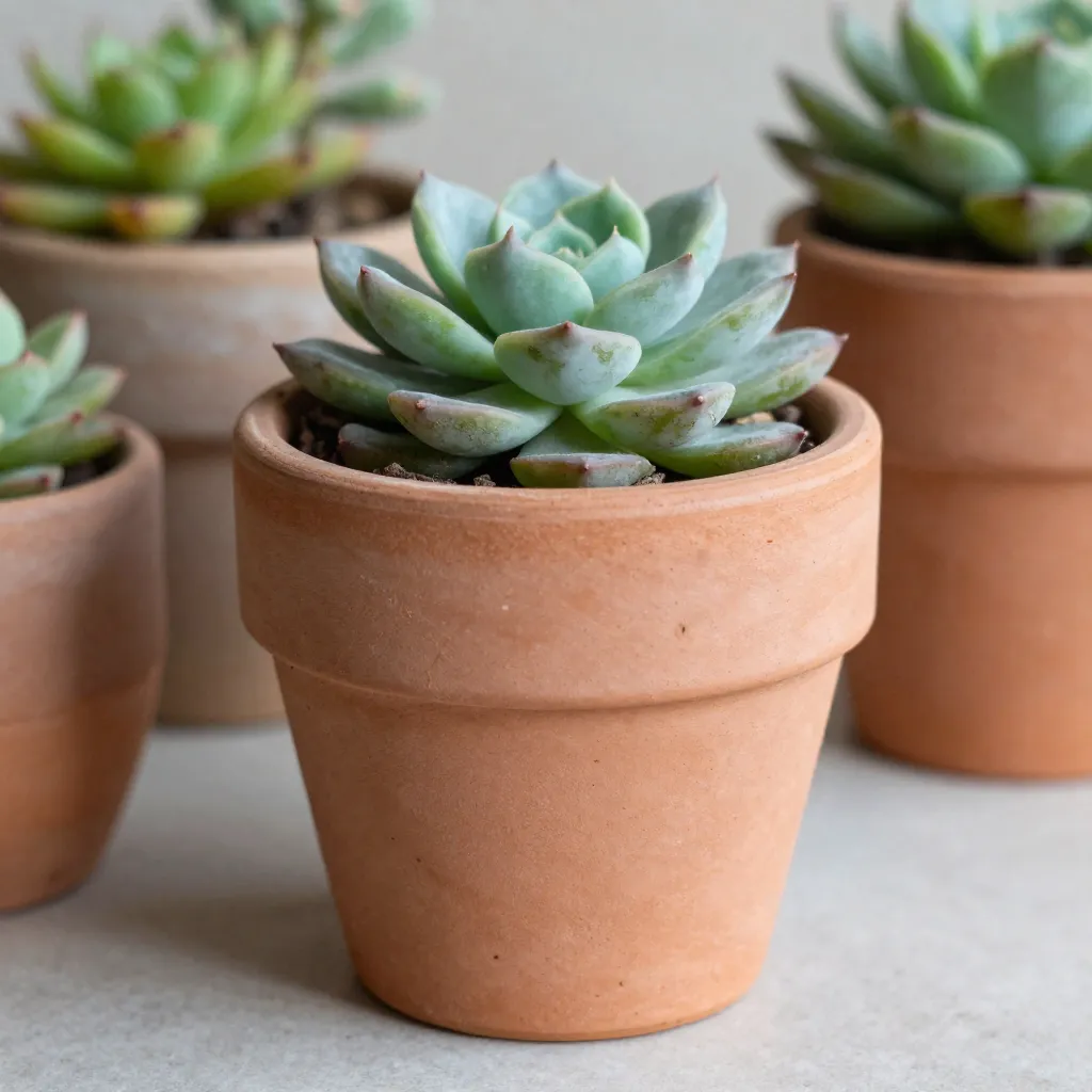 Wide dish planter for clustering plants